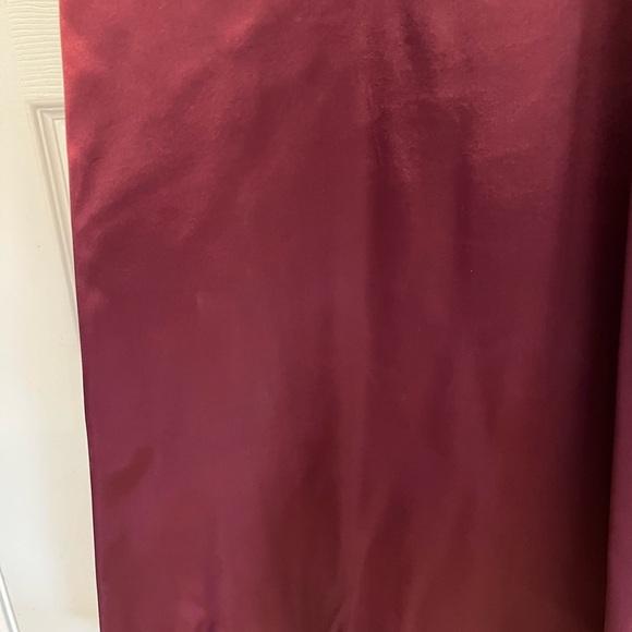 Vintage Elegant White and Burgundy Women's Formal dress Hand Sewn 16-18 - Picture 8 of 8